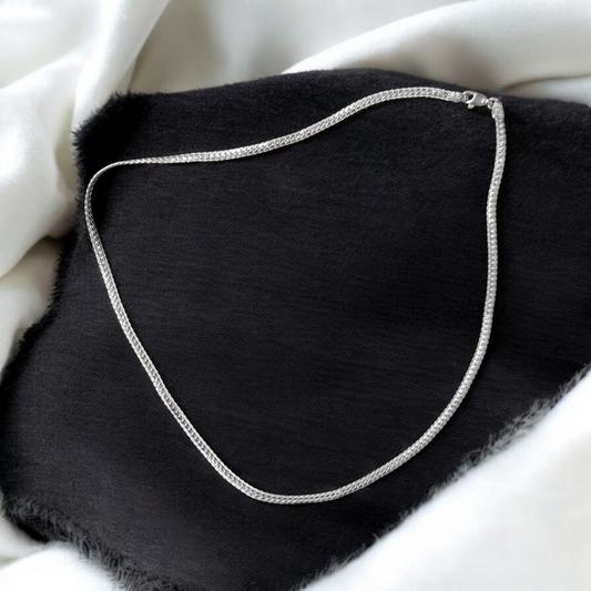 (SLCN) SILVER CHAIN 21 INCH - 625 SILVER CHAIN WGT: 15.730 GM APPROX 1 PIECE (UNISEX DESIGN) FOR MEN AND WOMEN.