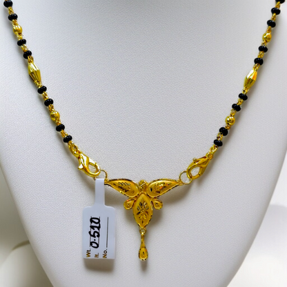 TRJ WGT: 0.510 GM APPROX KDM GOLD PENDANT WITH MANGALSUTRA & ADJUSTABLE TASSEL 1 PIECE (50 TONCH) FOR BEST GIFT IN MARRIAGE.