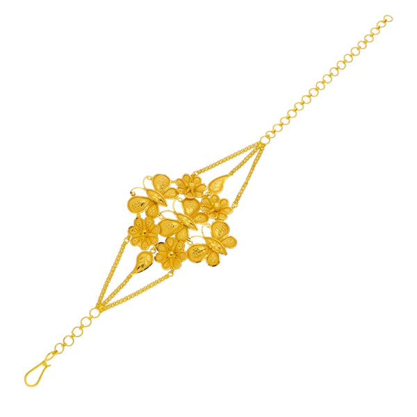 MADE TO ORDER (GM22) BIS CERTIFIED HUID HALLMARK 916 22KT GOLD MANTASHA (ADJUSTABLE FREE SIZE) WGT: 6.900 GM APPROX (1 PIECE) FOR WOMEN (BLUE TAG PREMIUM SEGMENT JEWELLERY) -DELIVERY IN 25 DAYS.
