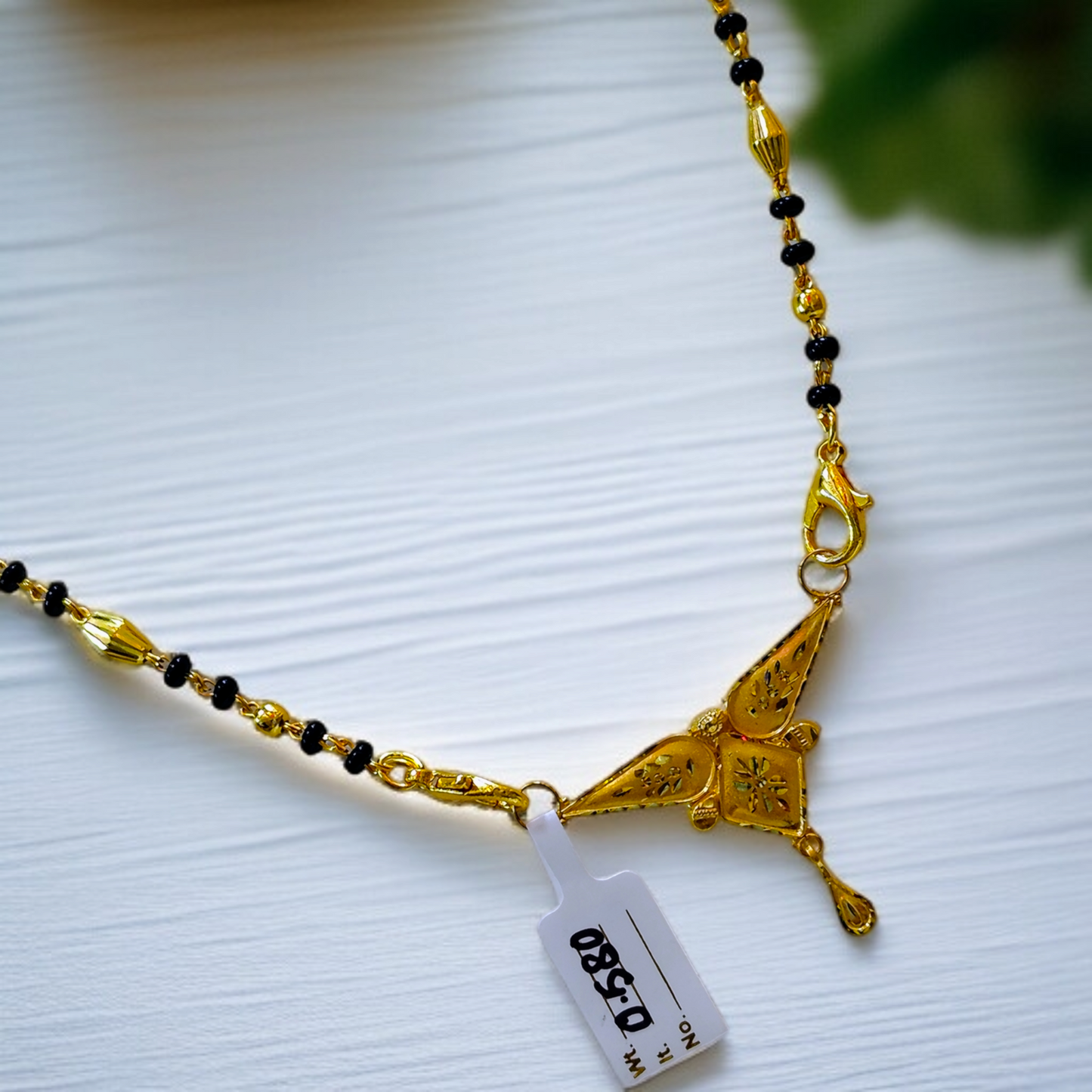 TRJ WGT: 0.580 GM APPROX KDM GOLD PENDANT WITH MANGALSUTRA & ADJUSTABLE TASSEL 1 PIECE (50 TONCH) FOR BEST GIFT IN MARRIAGE.