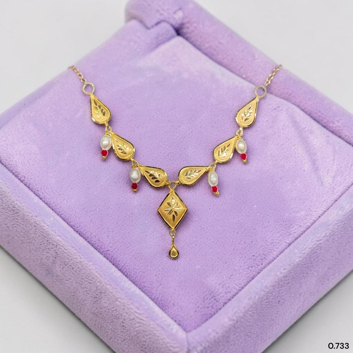 GOLD NECKLACE-(WGT: 0.733 GM APPROX) BIS CERTIFIED HUID HALLMARK 375 9KT GOLD NECKLACE 1 PIECE FOR WOMEN WITH FREE ADJUSTABLE TASSEL. (VUSEWN)