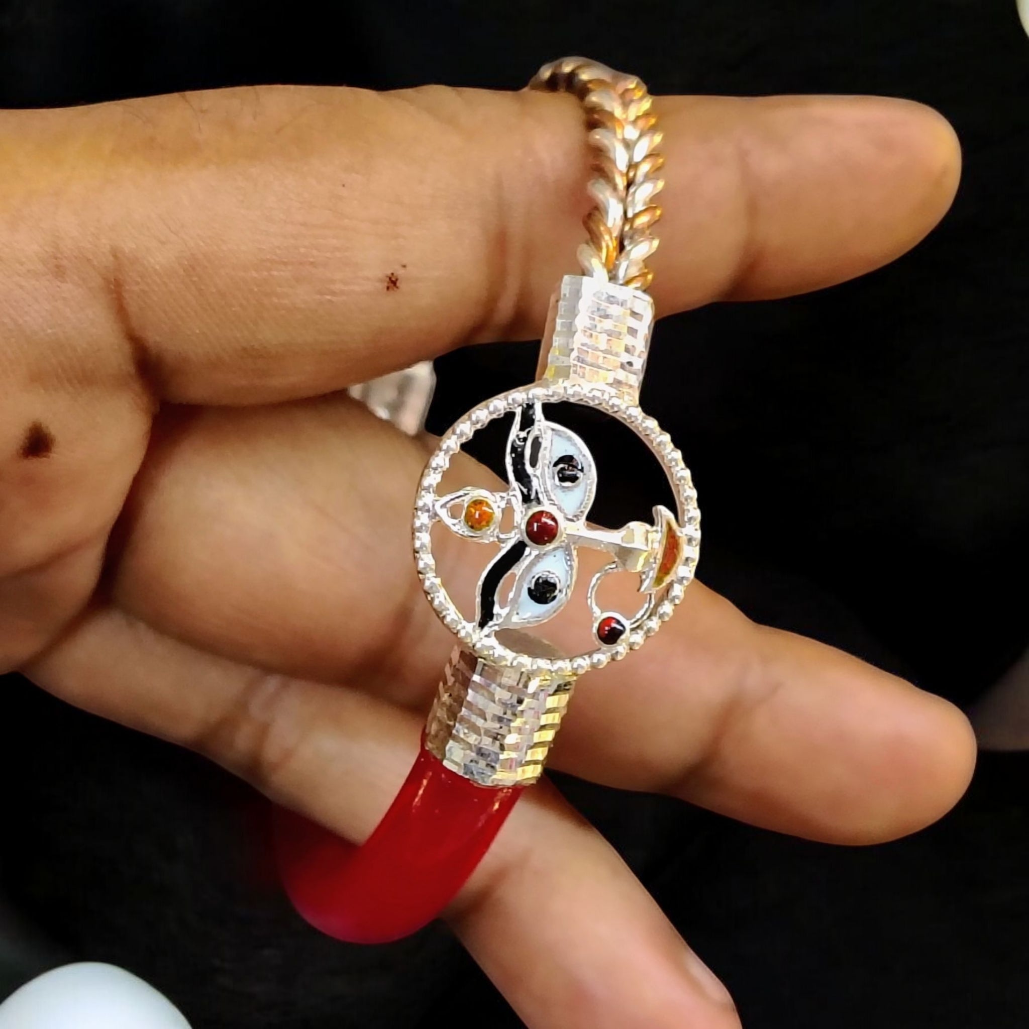 TRJ- CERTIFIED BIS HALLMARK 925 SILVER POLA NOA  (EXCLUSIVE SILVER) APPROX WGT: 8 TO 9 GM (1 PIECE) FOR WOMEN - SOLD ON MRP.