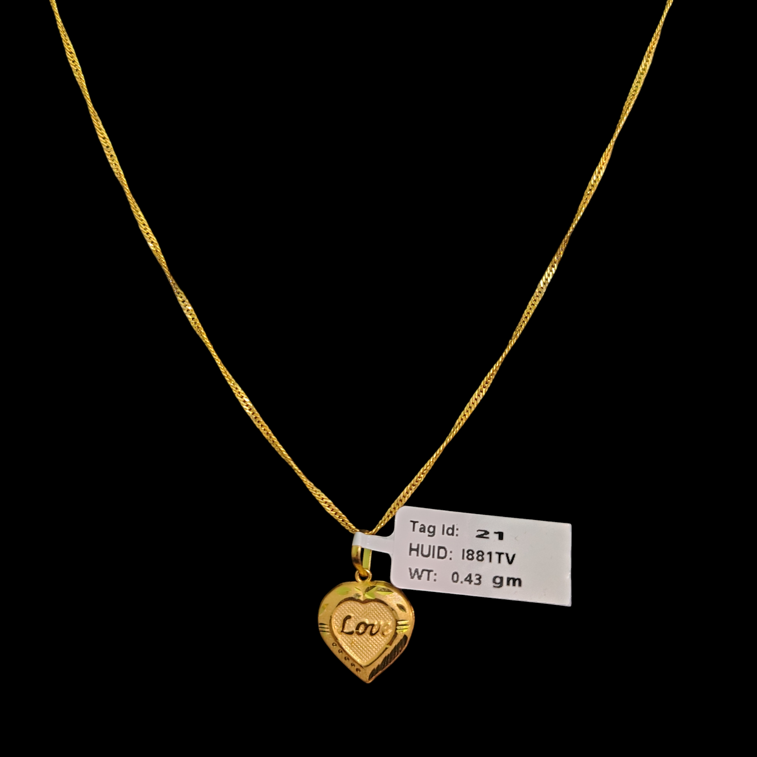 GOLD LOCKET BOYS- WGT: 0.430 GM APPROX BIS CERTIFIED HUID HALLMARK 9KT GOLD LOCKET FOR MEN 1 PIECE. (CHAIN NOT INCLUDED).