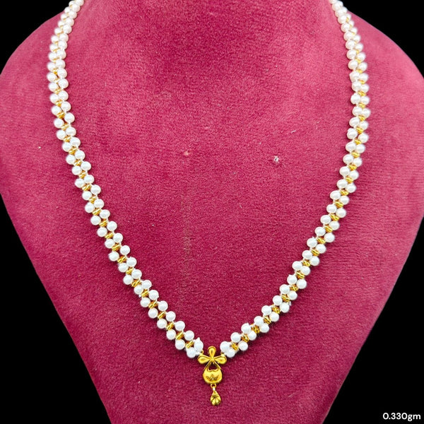 GMP22K- WGT: 0.330 GM APPROX CERTIFIED BIS HUID HALLMARK 916 22KT GOLD MOTI PENDANT 1 PIECE FOR WOMEN.
