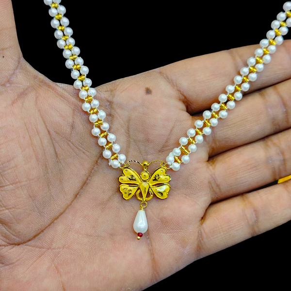 GOLD PENDANT- (GMP22) WGT: 0.690 GM APPROX CERTIFIED BIS HUID HALLMARK 916 22KT GOLD MOTI PENDANT 1 PIECE FOR WOMEN.