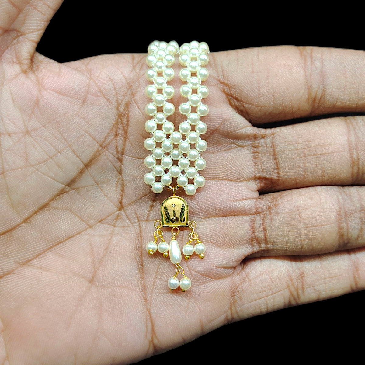 GMP9K- WGT: 0.170 GM APPROX CERTIFIED BIS HUID HALLMARK 375 9KT GOLD MOTI PENDANT 1 PIECE FOR WOMEN.(CEHWYQ)
