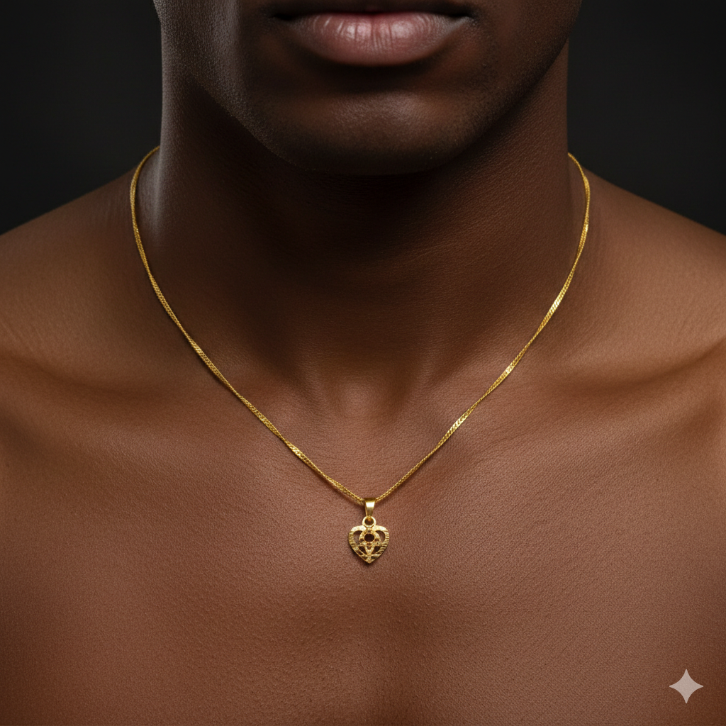 GOLD LOCKET BOYS- WGT: 0.140 GM APPROX BIS CERTIFIED HUID HALLMARK 9KT GOLD LOCKET FOR MEN 1 PIECE. (CHAIN NOT INCLUDED).