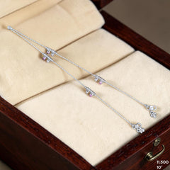SILVER PAYEL- (A28) (WGT: 11.500 GM APPROX) 625 SILVER PAYEL (ANKLET) 1 PAIR LENGTH: 10