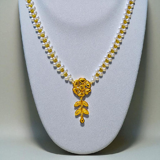 (GMP22) TRJ WGT: 0.500 GM APPROX KDM GOLD MOTI PENDANT 1 PIECE (50 TONCH) VIRAL DESIGN..