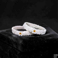GSB9K- (4DN9ZH)-(YTGU33) (SIZE:24) (WGT: 0.280 GM APPROX) BIS CERTIFIED HUID HALLMARK 375 9KT GOLD SAKHA BADHANO 1 PAIR FOR WOMEN NOT FOR REGULAR USE.