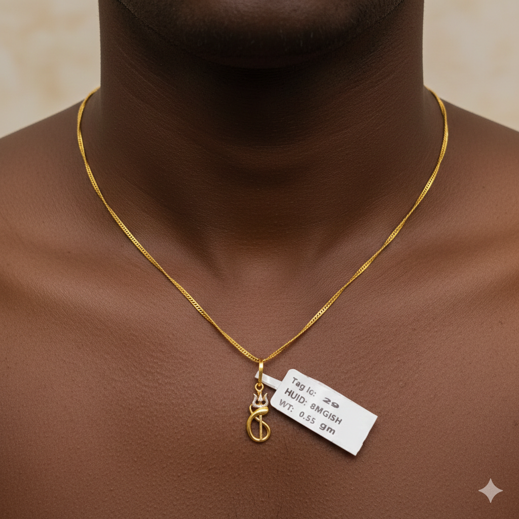 GOLD LOCKET BOYS- WGT: 0.550 GM APPROX BIS CERTIFIED HUID HALLMARK 9KT GOLD LOCKET FOR MEN 1 PIECE. (CHAIN NOT INCLUDED).