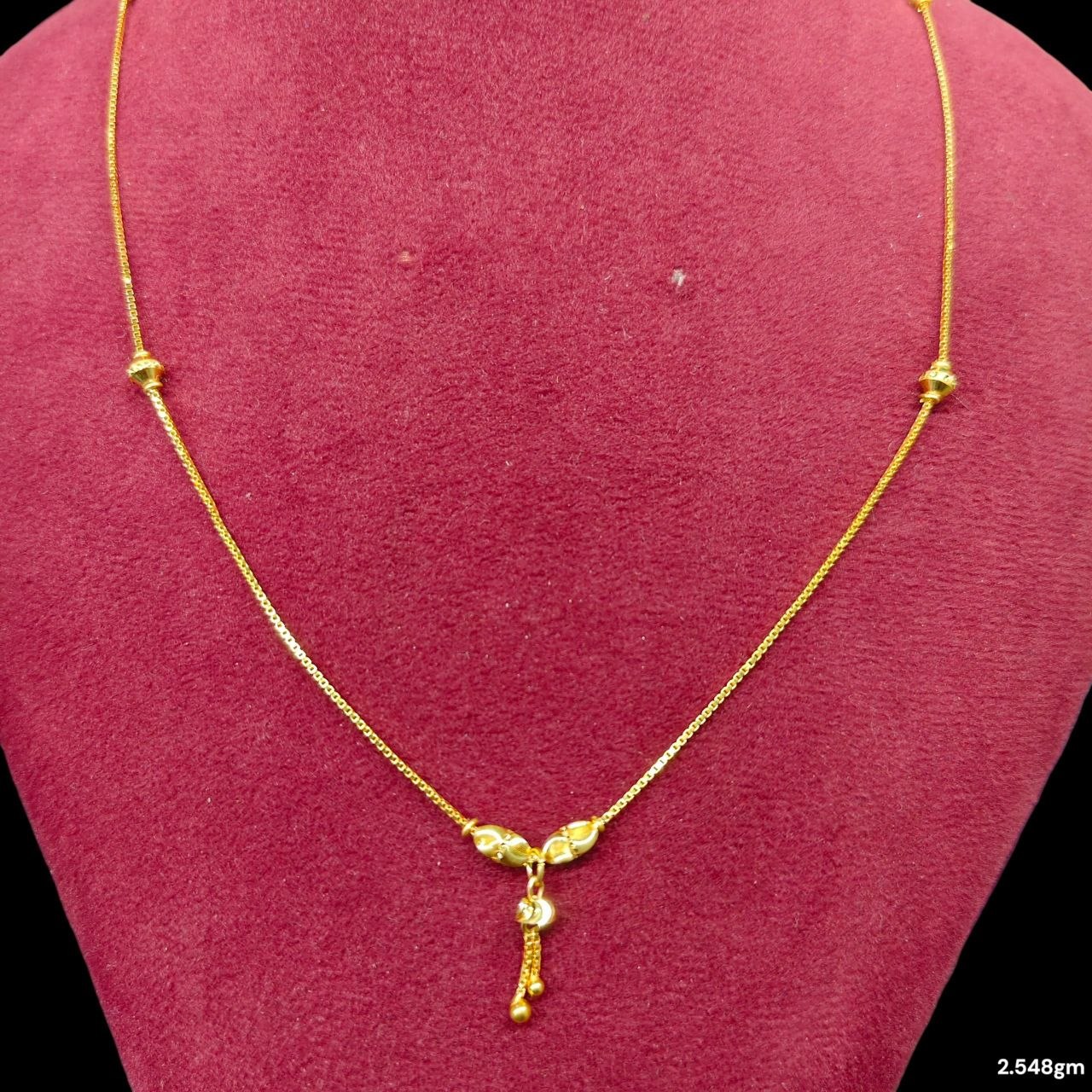 GOLD CHAIN- (WGT: 2.548 GM APPROX) BIS CERTIFIED HUID HALLMARK 9KT GOLD CHAIN (18 INCH) 1 PIECE FOR UNISEX.