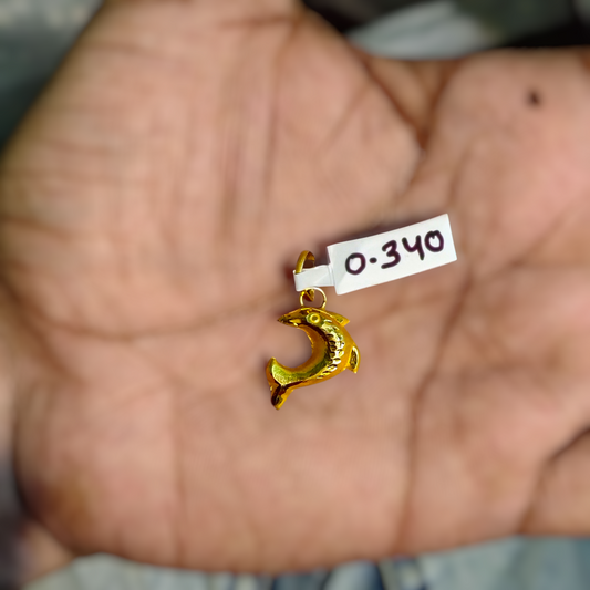 (GLKD) LOCKET WGT: 0.340 GM APPROX KDM GOLD LOCKET 1 PIECE (50 TONCH) WITH ADJUSTABLE TASSEL FOR GIFTING PURPOSE (CHAIN NOT INCLUDED).