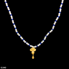 GOLD LOCKET- WGT: 0.340 GM APPROX BIS CERTIFIED HUID HALLMARK 22KT GOLD MOTI LOCKET 1 PIECE FOR WOMEN (WITH PUTI CHAIN).