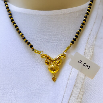 TRJ THOKAI D-104 (WGT: 0.600 GM APPROX) KDM GOLD PENDANT 1 PIECE WITH MANGALSUTRA TASSEL (50 TONCH) BEST FOR GIFT IN MARRIAGE.