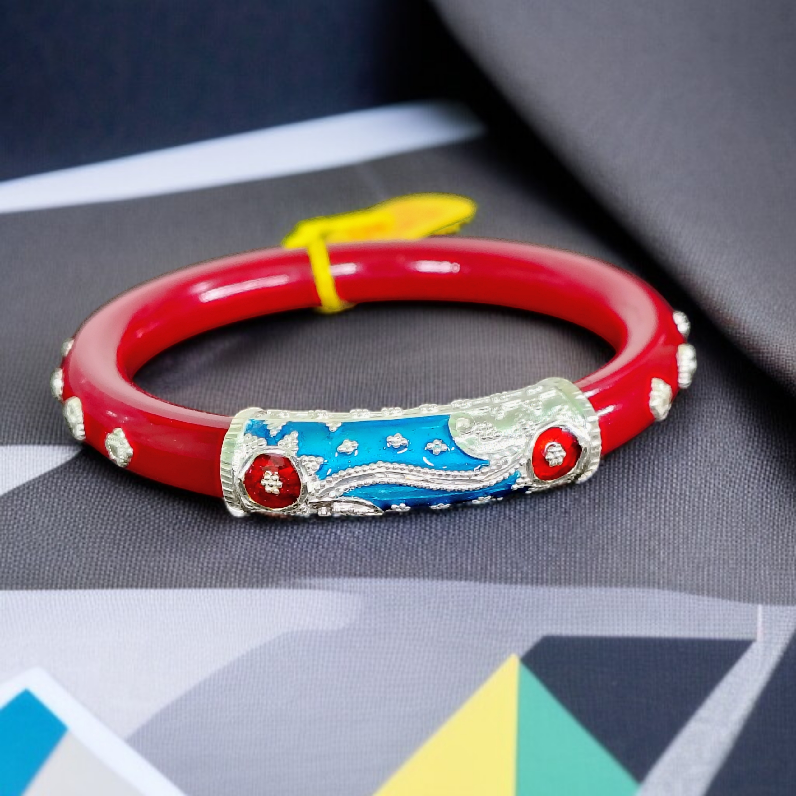 SILVER POLA- 925 SILVER DABBU POLA WITH SILVER MUKH APPROX WGT: 5.00 GM (1 PIECE) SOLD ON MRP FOR MARRIED WOMEN (GET ANY DESIGN AS PER SIZE AVAILABILITY)