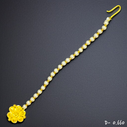 TRJ WGT: 0.660 GM APPROX 22KT HUID HALLMARK GOLD TICKLY (MANGTIKA) 1 PIECE FOR MARRIAGE.