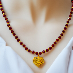 MINI LOCKET- STAR LOVE DESIGN (WGT: 0.240 GM APPROX) KDM GOLD LOCKET 1 PIECE WITH TASSEL (50 TONCH) BEST FOR GIFT IN MARRIAGE.