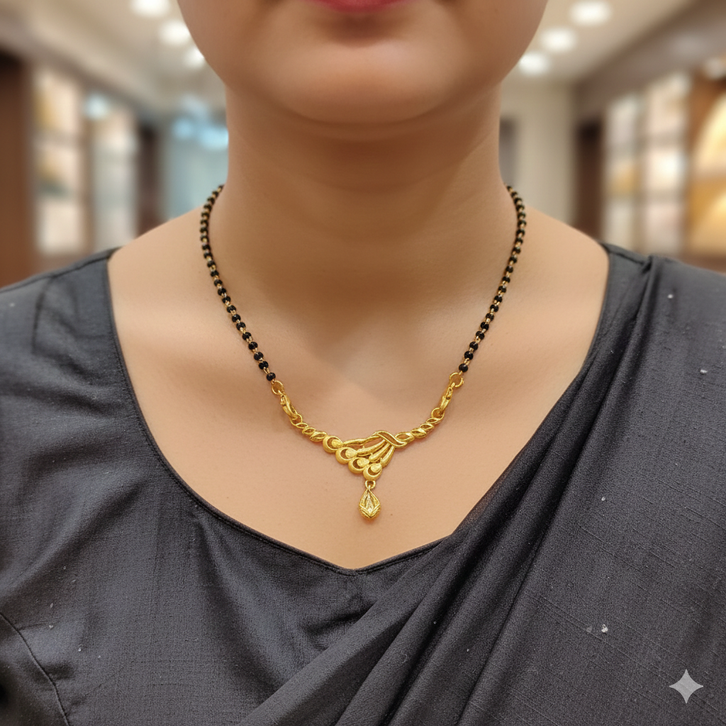 (GPM9) TRJ WGT: 1.030 GM APPROX BIS CERTIFIED HUID HALLMARK 9KT GOLD PENDANT FOR WOMEN 1 PIECE FOR REGULAR USE.