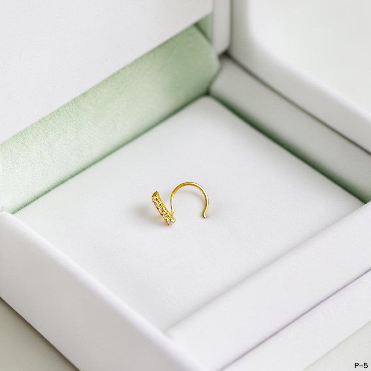 GOLD NOSEPIN- (WGT: 0.180 GM APPROX) BIS CERTIFIED HUID HALLMARK 375 9KT GOLD NOSEPIN 1 PIECE FOR WOMEN (FOR REGULAR USE). SOLD ON MRP.