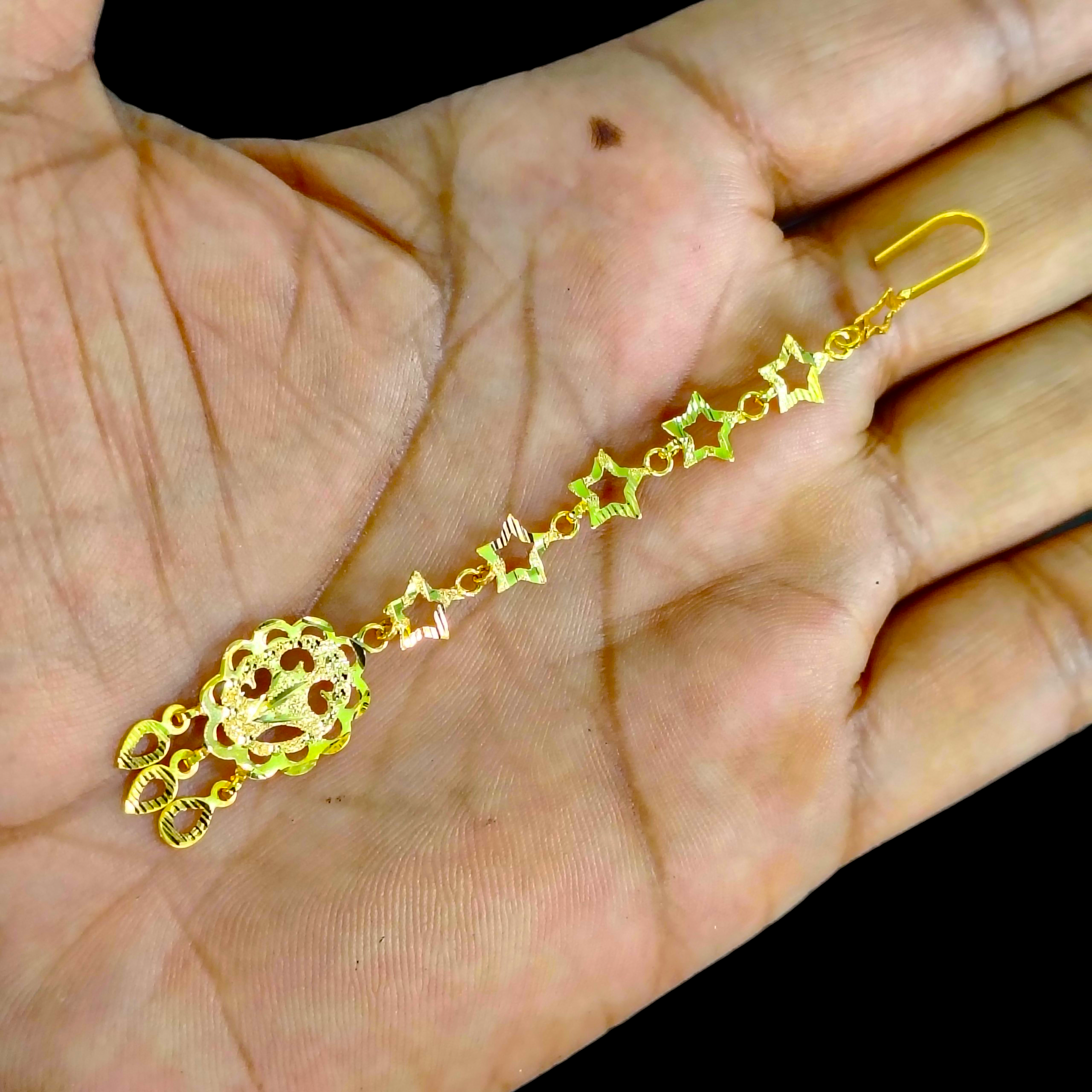 GOLD TICKLY- BIS CERTIFIED WGT: 1.160 GM APPROX HUID HALLMARK 375 9KT GOLD TICKLY (MANGTIKA) 1 PIECE FOR MARRIAGE.