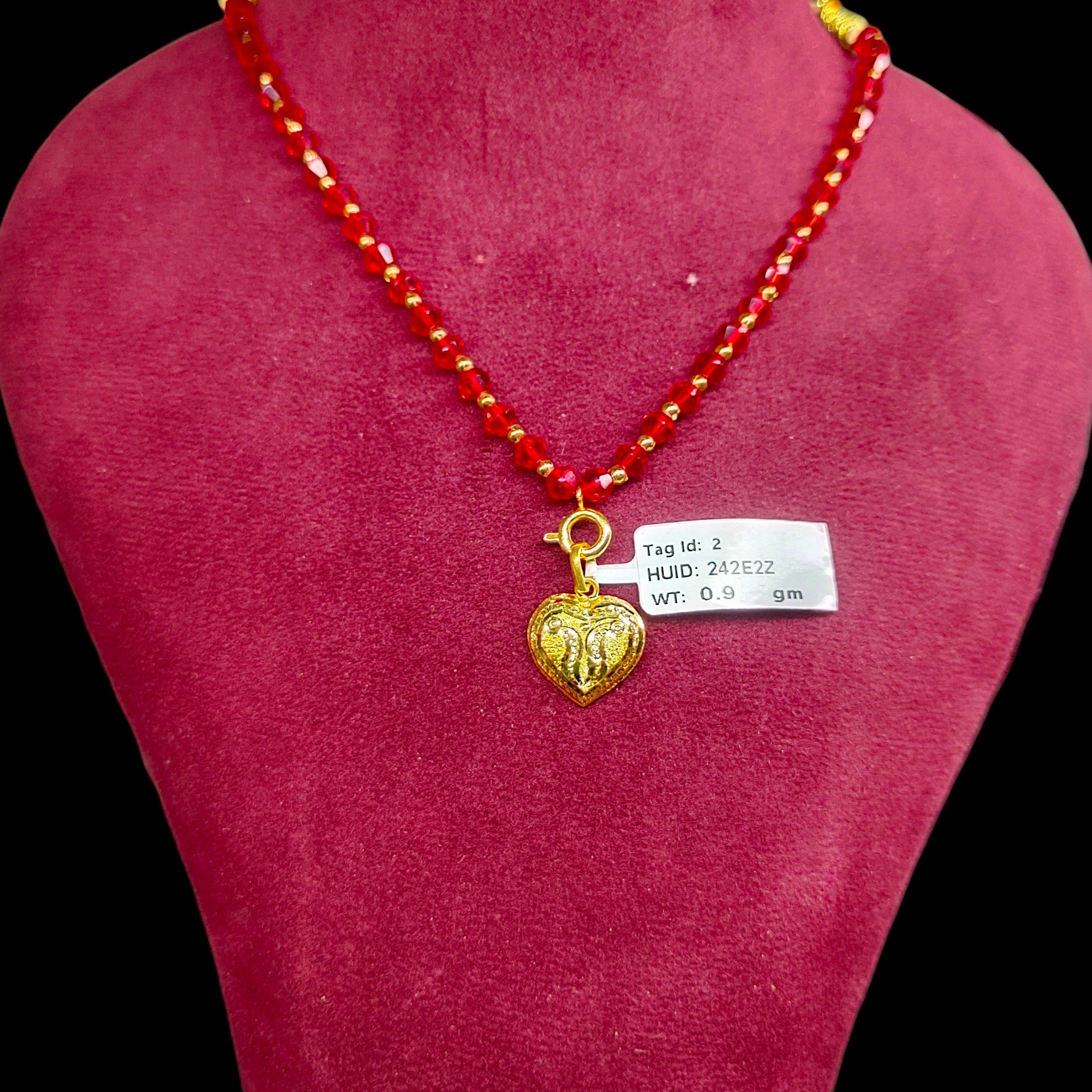 GOLD LOCKET- WGT: 0.900 GM APPROX BIS CERTIFIED HUID HALLMARK 916 22KT GOLD LOCKET 1 PIECE (SINGLE LOOP) FOR CHAIN.