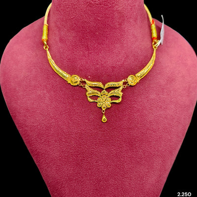 GCN22K- (TN9829)-(WGT: 2.250 APPROX) BIS CERTIFIED HUID HALLMARK 916 22KT GOLD NECKLACE 1 PIECE WITH FREE ADJUSTABLE TASSEL FOR WOMEN.