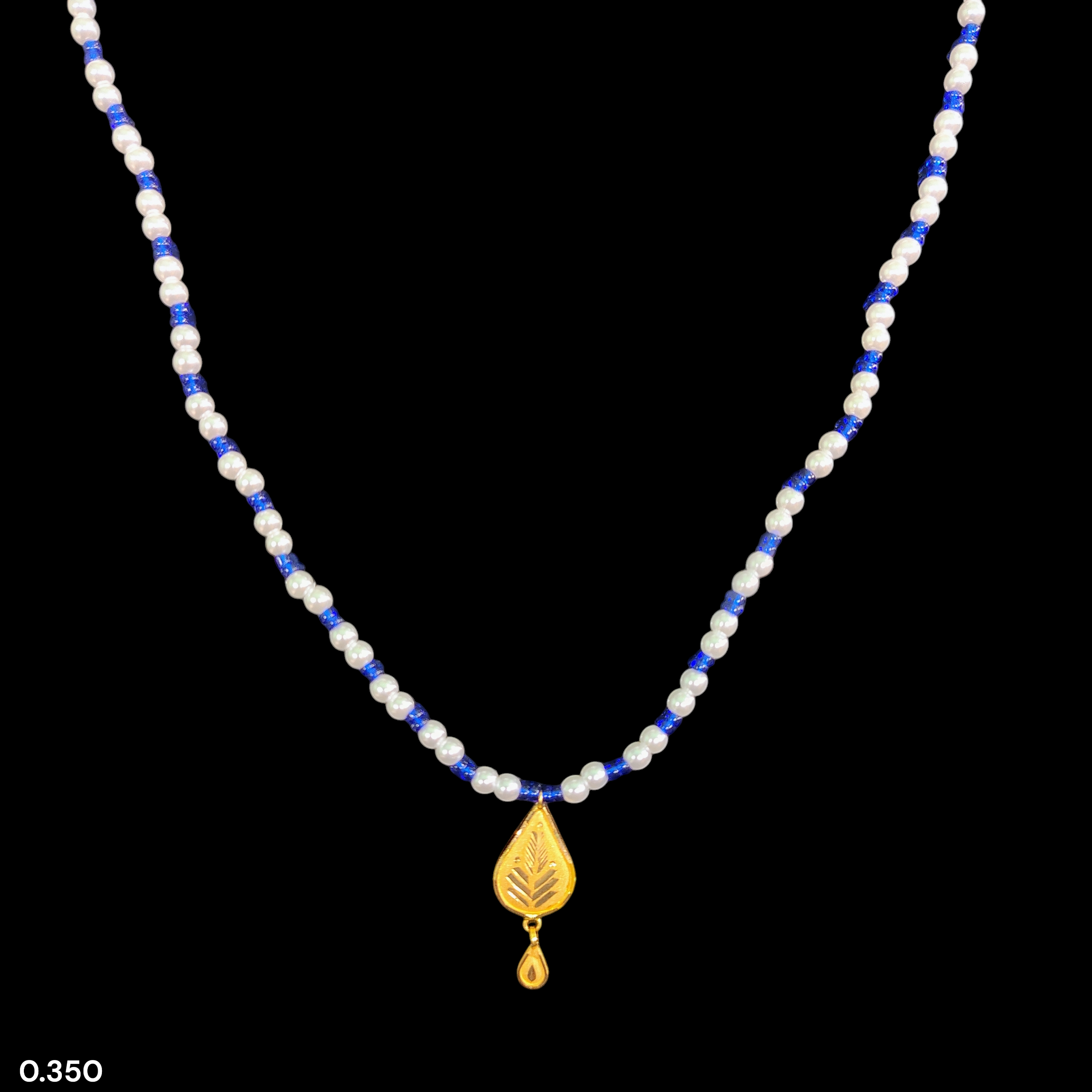 GOLD LOCKET- WGT: 0.350 GM APPROX BIS CERTIFIED HUID HALLMARK 22KT GOLD MOTI LOCKET 1 PIECE FOR WOMEN (WITH PUTI CHAIN).