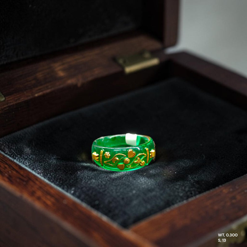 POLA RING-SIZE 13 (WGT: 0.300 GM APPROX) CERTIFIED BIS HALLMARK 916 22KT GOLD POLA RING 1 PIECE (BEST FOR DAILY WEAR OR GIFTING YOUR LOVE ONE).