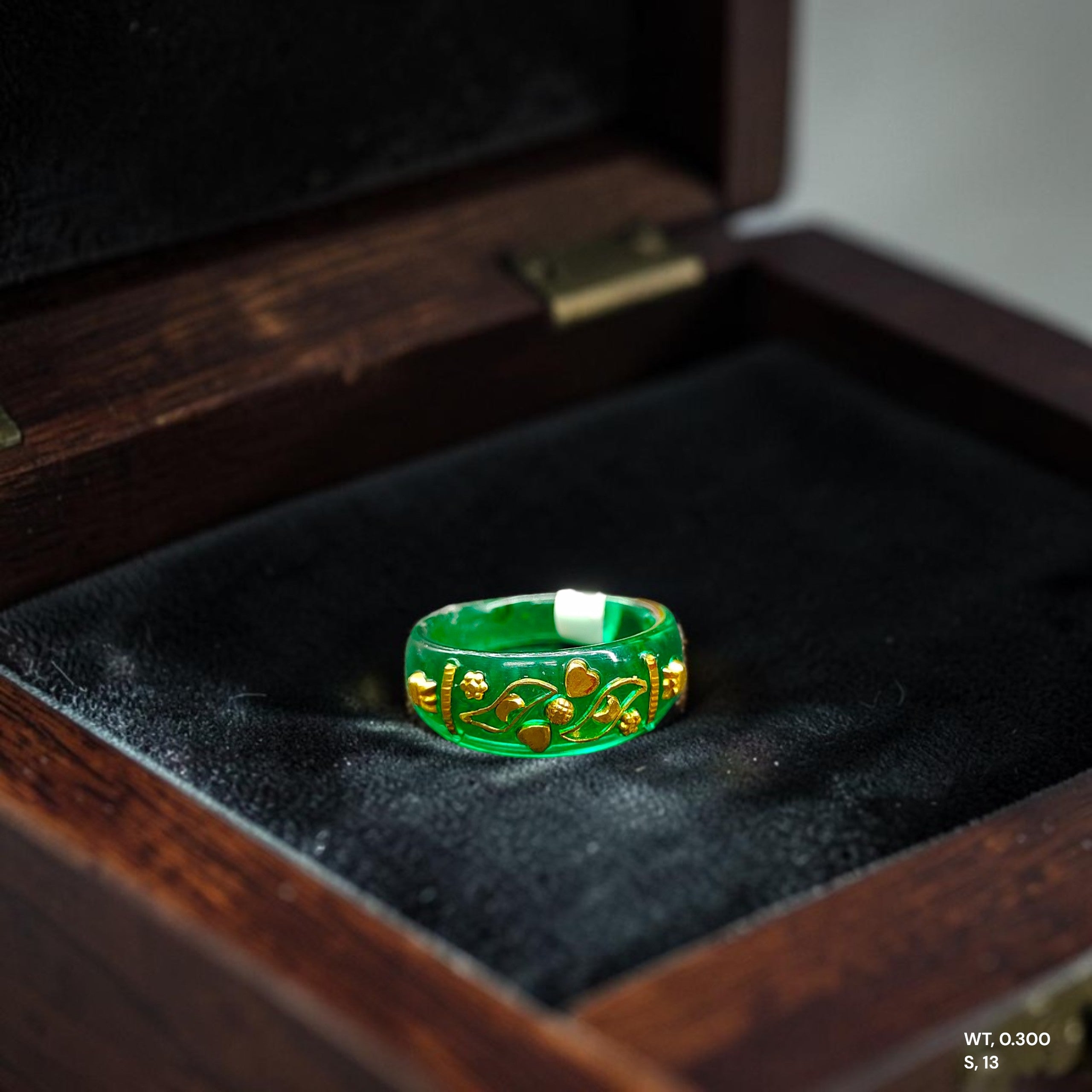 POLA RING-SIZE 13 (WGT: 0.300 GM APPROX) CERTIFIED BIS HALLMARK 916 22KT GOLD POLA RING 1 PIECE (BEST FOR DAILY WEAR OR GIFTING YOUR LOVE ONE).