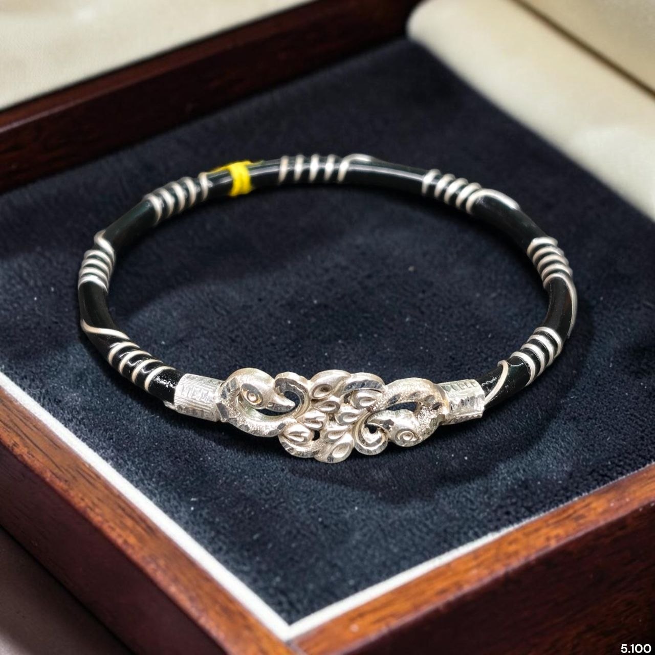 SNA92-(SIZE: 28) BIS HALLMARK 925 SILVER NOA BANGLES FOR WOMEN 1 PIECE - SOLD ON FIXED PRICE (LIFETIME EXCHANGE VALUE 50% ON PURCHASE PRICE)