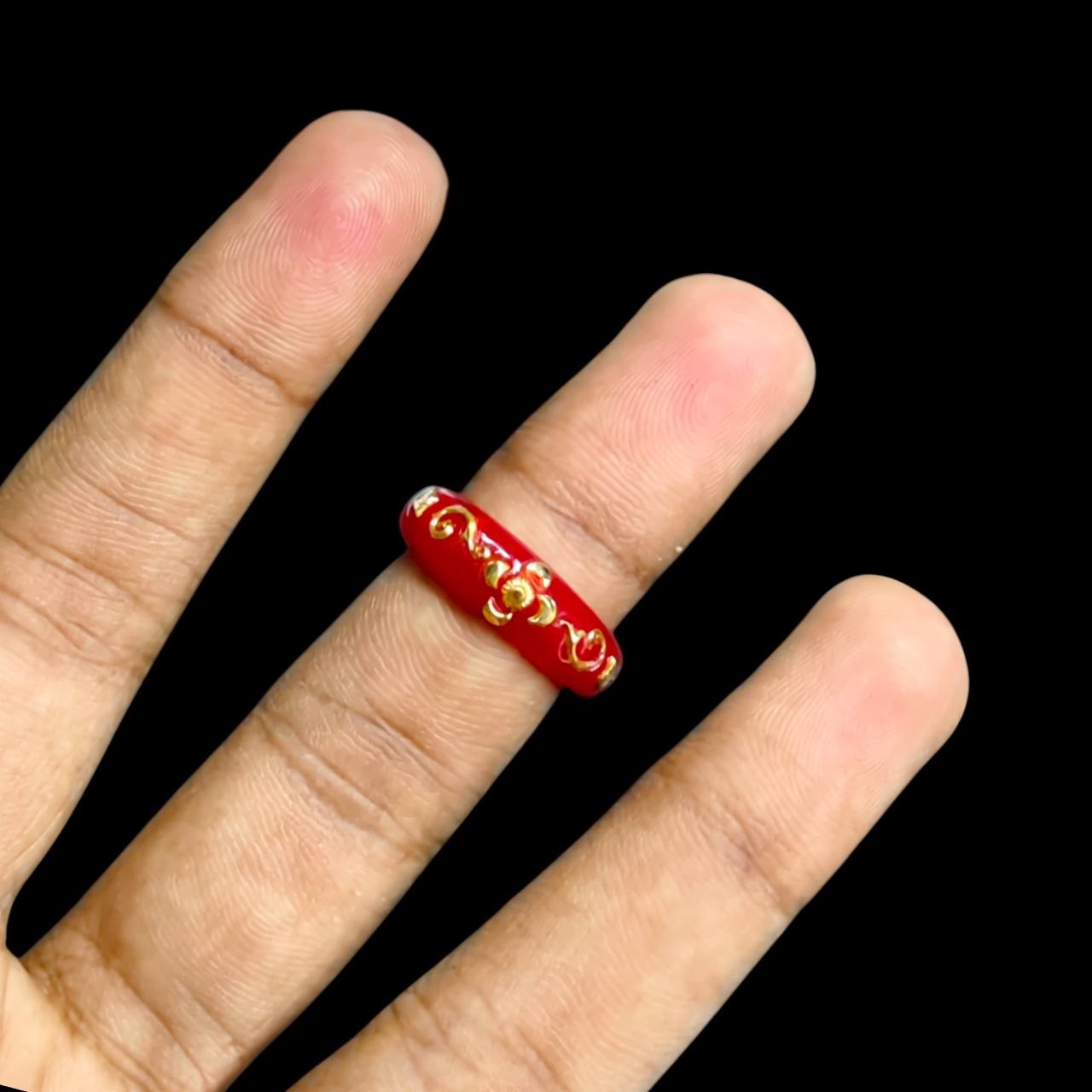 POLA RING-SIZE 12 (WGT: 0.150 GM APPROX) CERTIFIED BIS HALLMARK 916 22KT GOLD POLA RING 1 PIECE (BEST FOR DAILY WEAR OR GIFTING YOUR LOVE ONE).