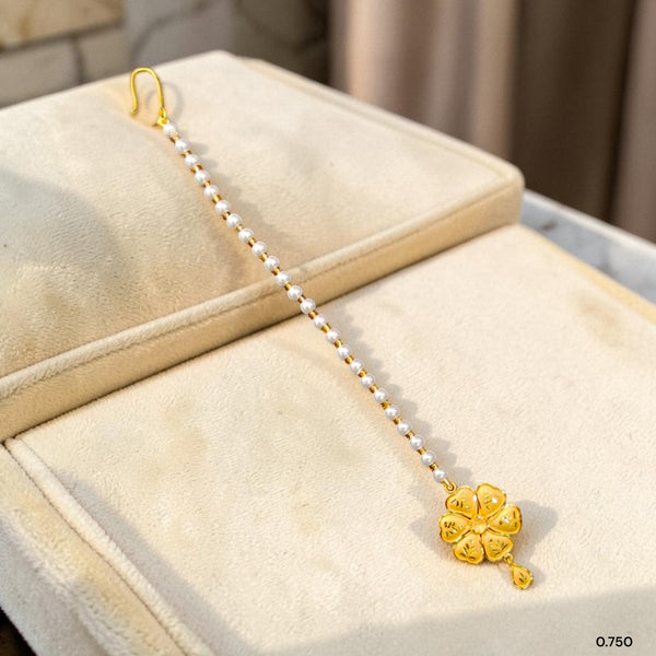 GOLD TICKLY- BIS CERTIFIED WGT: 0.750 GM APPROX HUID HALLMARK 916 22KT GOLD TICKLY (MANGTIKA) 1 PIECE FOR MARRIAGE. (322EUJ)