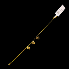 GOLD WRISTLET- BIS CERTIFIED HUID HALLMARK 375 9KT GOLD WRISTLET APPROX WGT: 1.110 FOR WOMEN.
