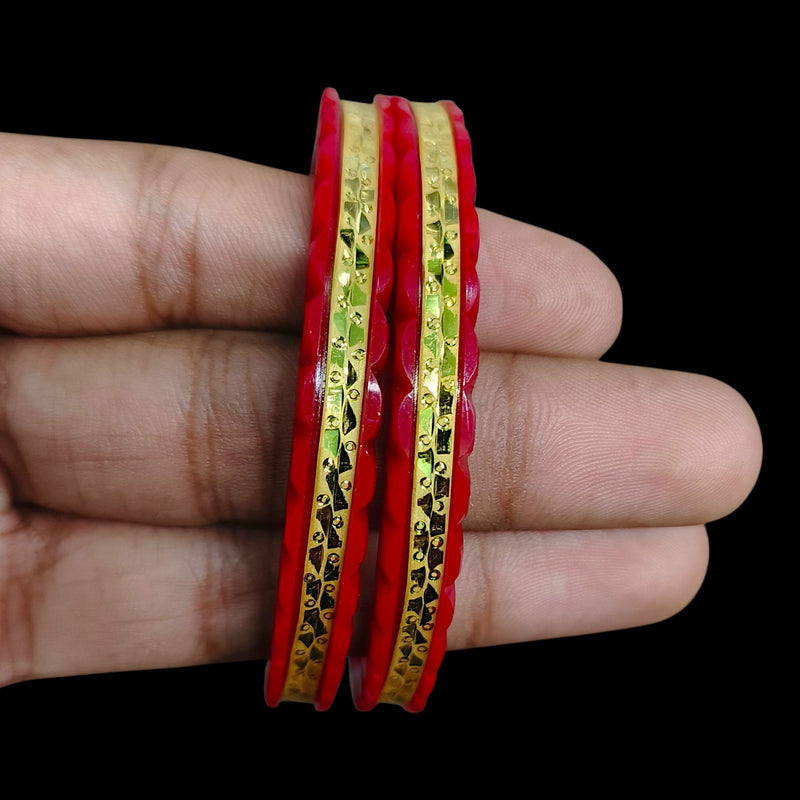 GOLD POLA- (JE5N5G)-(T7JXRP) (SIZE-28) (WGT: 1.230 GM APPROX) BIS CERTIFIED HUID HALLMARK 375 9KT GOLD POLA BADHANO 1 PAIR FOR WOMEN.