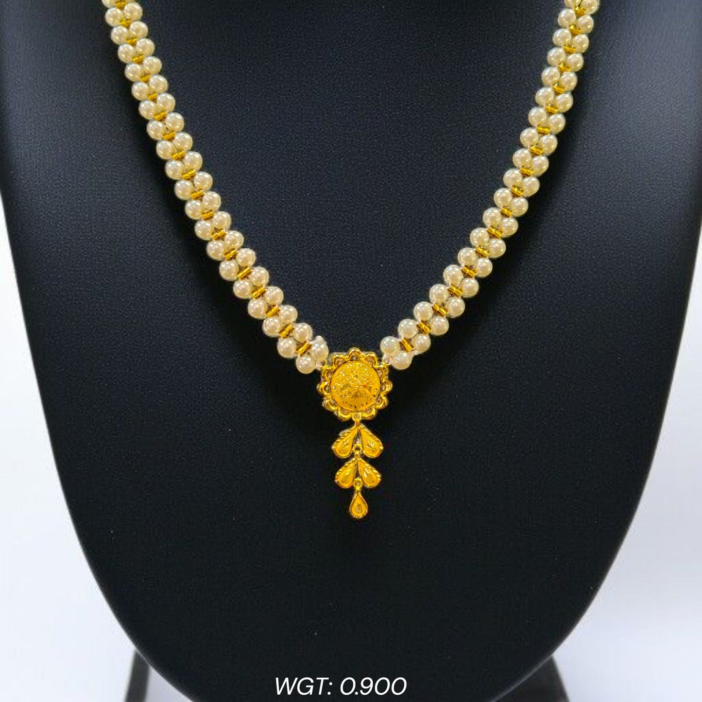 (GMP22) BIS CERTIFIED WGT: 0.900 GM APPROX HUID HALLMARK 916 22KT GOLD MOTI PENDANT 1 PIECE FOR YOUR BEAUTIFUL WIFE.