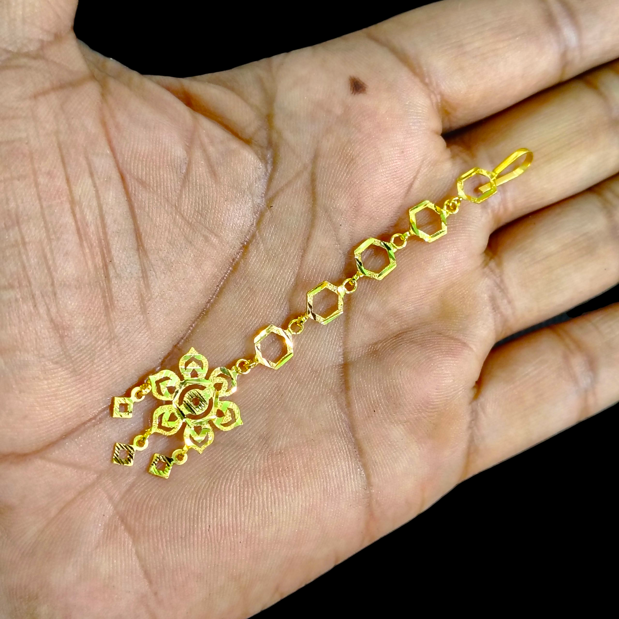 GOLD TICKLY- BIS CERTIFIED WGT: 1.120 GM APPROX HUID HALLMARK 375 9KT GOLD TICKLY (MANGTIKA) 1 PIECE FOR MARRIAGE.
