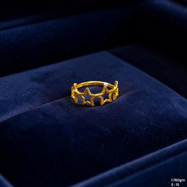 LADIES RING- (SIZE: 15) WGT: 1.760 GM APPROX BIS CERTIFIED HUID HALLMARK 916 22KT GOLD RING FOR WOMEN 1 PIECE.(N14ADS)