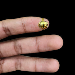 BABY JEWELLERY- TRJ (XWGR62) (WGT: 0.250 GM APPROX) 375 9KT HUID HALLMARK GOLD BABY FINGER RING 1 PIECE FOR RICE CEREMONY & BIRTHDAY.