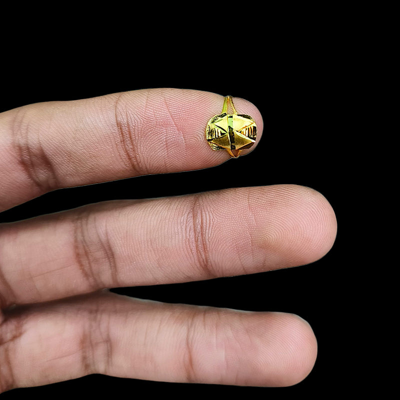 BABY JEWELLERY- TRJ (XWGR62) (WGT: 0.250 GM APPROX) 375 9KT HUID HALLMARK GOLD BABY FINGER RING 1 PIECE FOR RICE CEREMONY & BIRTHDAY.