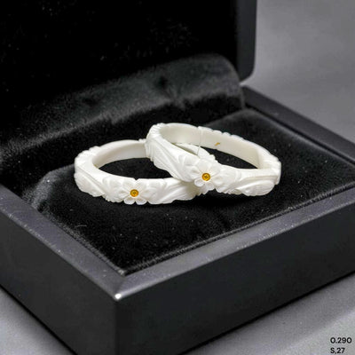 GSB9K- (F537XB)-(M8BYRC) (SIZE:27) (WGT: 0.290 GM APPROX) BIS CERTIFIED HUID HALLMARK 375 9KT GOLD SAKHA BADHANO 1 PAIR FOR WOMEN NOT FOR REGULAR USE.