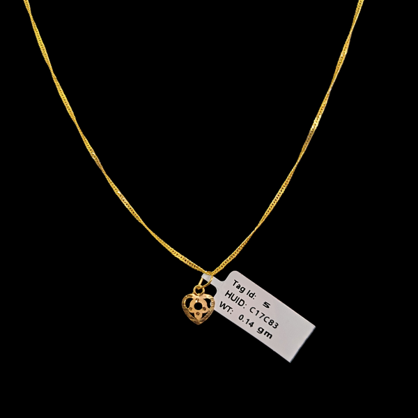 GOLD LOCKET BOYS- WGT: 0.140 GM APPROX BIS CERTIFIED HUID HALLMARK 9KT GOLD LOCKET FOR MEN 1 PIECE. (CHAIN NOT INCLUDED).