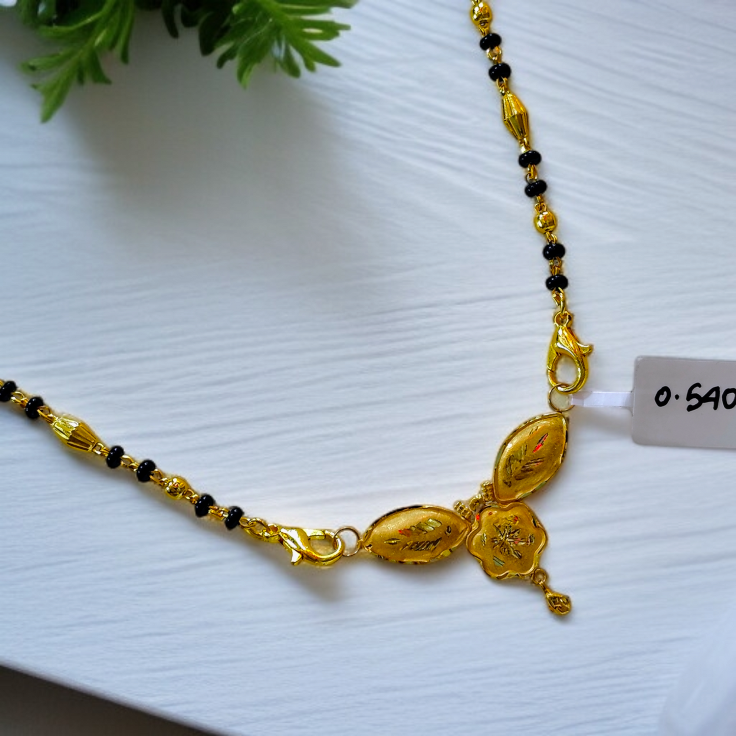 TRJ WGT: 0.540 GM APPROX KDM GOLD PENDANT WITH MANGALSUTRA & ADJUSTABLE TASSEL 1 PIECE (50 TONCH) FOR BEST GIFT IN MARRIAGE.