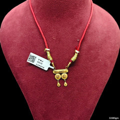 GPM22K- WGT: 0.580 GM APPROX 22KT HUID HALLMARK GOLD PENDANT MANGALSUTRA 1 PIECE WITH TASSEL. (56J558)