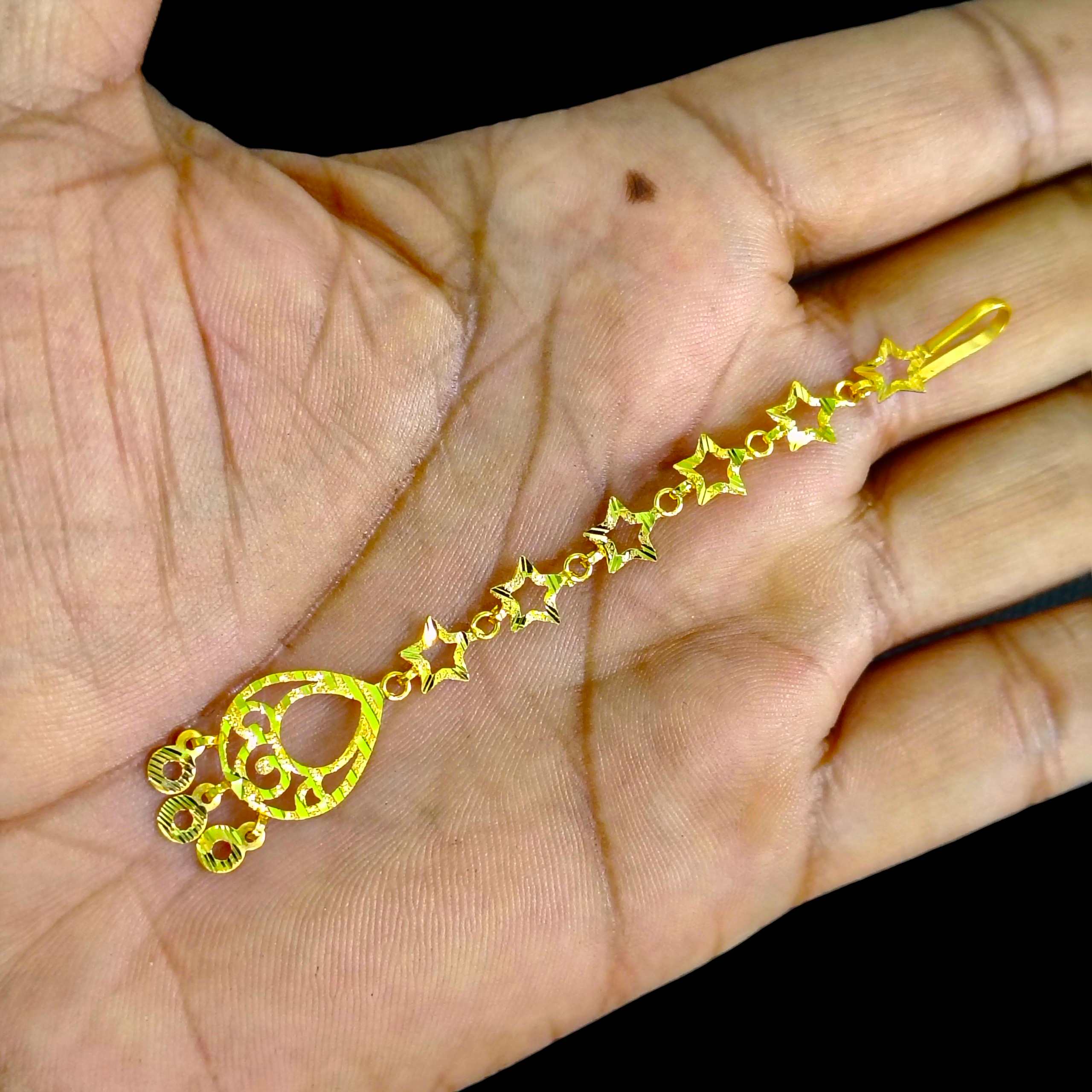 GOLD TICKLY- BIS CERTIFIED WGT: 1.140 GM APPROX HUID HALLMARK 375 9KT GOLD TICKLY (MANGTIKA) 1 PIECE FOR MARRIAGE.