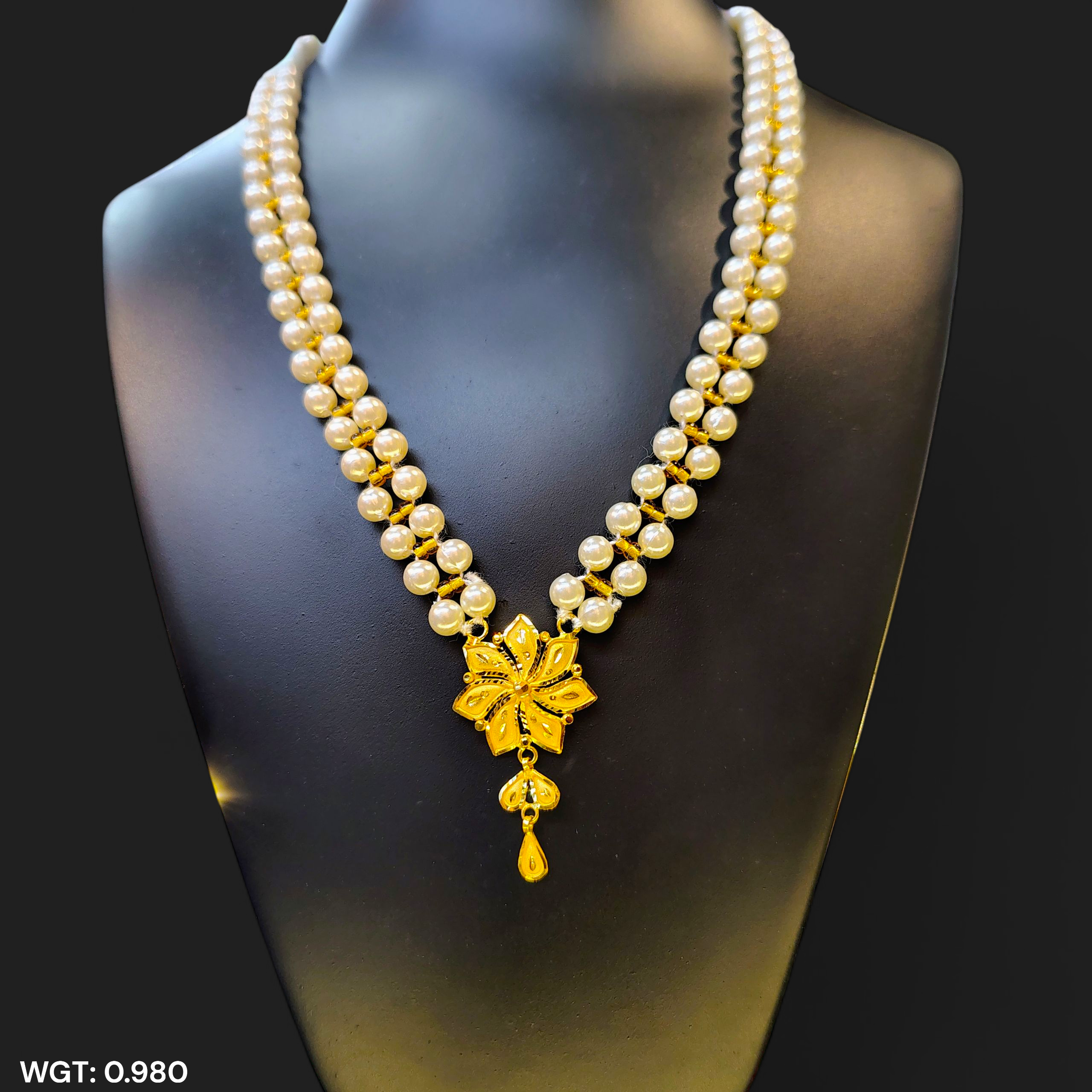 (GMP22) BIS CERTIFIED WGT: 0.980 GM APPROX HUID HALLMARK 916 22KT GOLD MOTI PENDANT 1 PIECE FOR YOUR BEAUTIFUL WIFE.