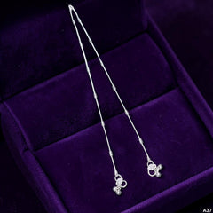 SILVER PAYEL- (A37) (WGT: 11.200 GM APPROX) 625 SILVER PAYEL (ANKLET) 1 PAIR LENGTH: 9