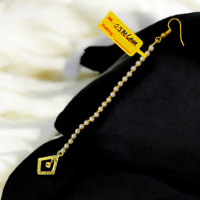 GOLD TICKLY- TRJ WGT: 0.370 GM APPROX 18KT HUID HALLMARK GOLD MOTI TICKLY (MANGTIKA) 1 PIECE FOR MARRIAGE.
