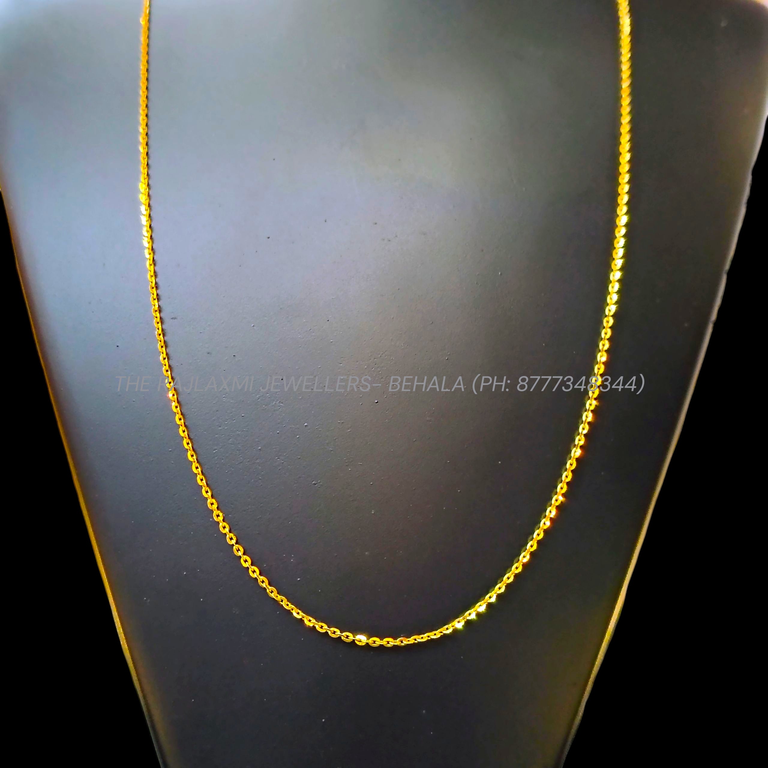 GCH- (SICKLY DESIGN) BIS CERTIFIED TRJ WGT: 2.470 GM APPROX HUID HALLMARK 22KT GOLD CHAIN (20 INCH) 1 PIECE FOR WOMEN.