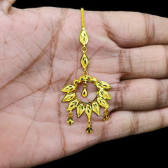 GOLD TICKLY- (P6PQPT)-(WGT: 2.320 GM APPROX) BIS CERTIFIED HUID HALLMARK 916 22KT GOLD TICKLY (MANGTIKA) 1 PIECE FOR MARRIAGE.